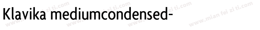 Klavika mediumcondensed字体转换